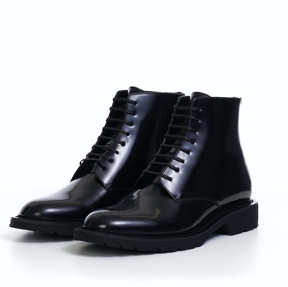 Saint Laurent Lace Up Army Boots - Picture 3 of 7
